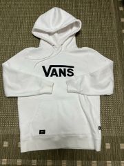 VANS ファイヤーパタンフレイムプリント パーカー M ホワイト - メルカリ