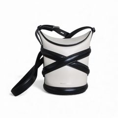 Alexander McQueen ザカーブ デニム レザー ショルダーバッグ - メルカリ