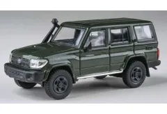 【新品】ミニカー 1/64 トヨタ ランドクルーザー LC76 2014(ミリタリーグリーン) LHD [PA56313]
