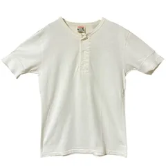 CHM GLAD HAND ヘンリーネック Tシャツ メンズ レディース ユニセックス 古着 ホワイト 無地 半袖 USA生地 コットン アメカジのサムネイル