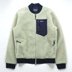 Patagonia レトロX 廃番 ボマージャケット Retro X Bomber Jkt ボア フリースジャケット S ナチュラル × ネイビー 22830