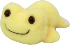 【新品】ぬいぐるみマスコット・ぬいぐるみバッジ ピクルス(イエロー) ほわっと はいはい 「pickles the frog-かえるのピクルス-」