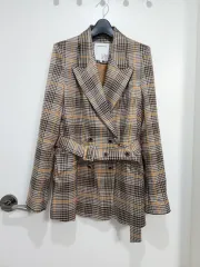 エゴイスト) ダブルLINE ベルト付き CHECK ジャケットのサムネイル