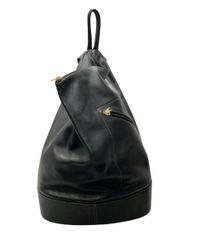 美品】LOEWE ロエベ リュック ラムスキン オールレザー ブラック 黒 