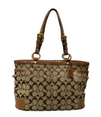 A474【COACH】トートバッグ ハンドバッグ シグネチャー パッチワーク