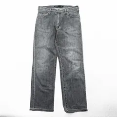 Wrangler ストレート デニムパンツ ジーンズ L グレー フェード ストレッチ W0433