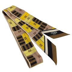 新品✨ FENDI フェンディ ラッピー ズッカ リボンスカーフ シルク 箱
