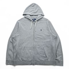 Polo Ralph Lauren 90年代 リバースウィーブ ジップパーカー XL グレー