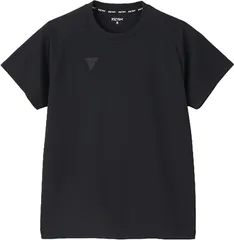 新品 ヴィクタス(VICTAS) 卓球 Tシャツ 吸汗速乾 伸縮 男女兼用 V-TS508 ブラック 2XS 532501