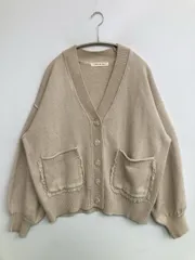 As know as plus アズノゥアズプラス カーディガン/ボレロ F ベージュ ニット 無地 フリンジ ミドル丈 長袖 レディースのサムネイル