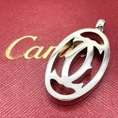 美品】Cartier カルティエ ダブルシー チャーム&ネックレス 刻印あり
