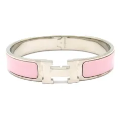 HERMES(エルメス) バングル クリックH シルバー×ライトピンクのサムネイル
