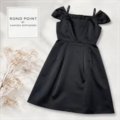 【SALE】東京ソワールROND POINT ♡フォーマル ドレスワンピース♡ブラック11号 上品