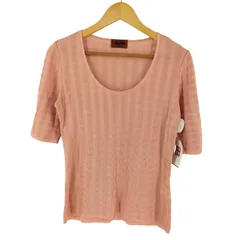 ミッソーニ MISSONI イタリア製 コットンレーヨン チェック柄 S/S Tシャツ レディース  31のサムネイル