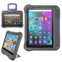 【新品】 2024年最新 RIAOUR New Fi re H D 10/ 10 Plus 第11世代/2021年販売 タブレット ケース カバー 保護カバー 軽量 EVA製 耐衝撃 スタンド付き (黒) 1のサムネイル