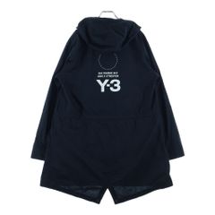 Y-3 バックロゴ 激レア 刺繍ロゴ スウェットパーカー 黒 LARGE 希少