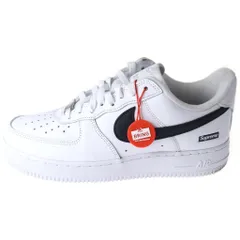 NIKE (ナイキ) ×SUPREME AIR FORCE 1 LOW CU9225-102 エア フォース 1 ローカットスニーカー ホワイト/ブラック US8/26cm