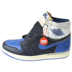 NIKE (ナイキ) ×fragment design ×UNION AIR JORDAN 1 High OG Sport Royal IO7847-001 エアジョーダン1 ハイ スポーツロイヤル ハイカットスニーカー