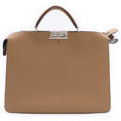 FENDI (フェンディ) ピーカブー アイシーユー ハンドバッグ ブラウン 7VA529のサムネイル