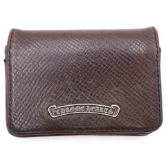 CHROME HEARTS (クロムハーツ) CRD CSE3PKTWDV1 アーチロゴプレート3ポケットレザーカードケース ブラウンのサムネイル