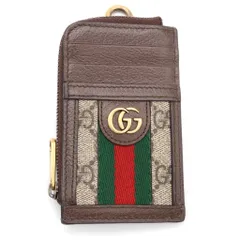 GUCCI (グッチ) オフィディア GGスプリーム マーモント ショルダー カードケース ブラウン/ベージュ 723057のサムネイル