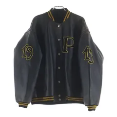 PRADA (プラダ) FROM THE RUNWAY パッチ付 レザー ボンバージャケット 58A190 S000 15Y0 ブラック/イエローのサムネイル