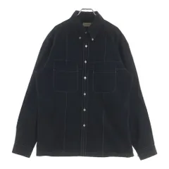 LEMAIRE (ルメール) 20SS BLACK MILITALY SHIRT ブラックミリタリー ホワイトステッチ 長袖ボタンシャツ ブラック M201 SH148 LF423のサムネイル