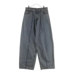 MM6 Maison Margiela (エムエムシックスメゾンマルジェラ) 24AW PANTS 5 POCKETS 5ポケット ワイドレッグデニムパンツ ジーンズ インディゴ SH0LA0011のサムネイル