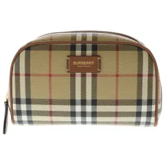BURBERRY (バーバリー) スモール チェック トラベルポーチ 8067159 ベージュのサムネイル