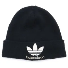 BALENCIAGA (バレンシアガ) ×adidas アディダス ロゴデザイン ビーニー