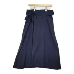 ZUCCa コットン 製品染め ベルト付き ロングスカート ネイビー レディース ズッカ【中古】6-0507M∞のサムネイル