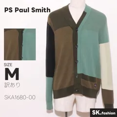 訳あり Paul Smith トップス カーディガン　長袖　カラーブロッキング　ニット　ロゴワッペのサムネイル