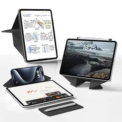 【新品】 JKSML ダイナミックフォリオ iPad Air 11インチ ケース M3/M2 (2025/2024、第6/7世代)、iPad Air 第5世代 (2022) / 第4世代 (2020) ケース 10.9インチ専用 多角度調整 タブレットスタ