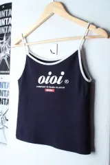 W(F) O!Oi 半袖 Tシャツ ノースリーブ ネイビー オールドスクール-7ACEのサムネイル