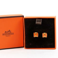 エルメス ポップh ミニ ピアス マロングラッセ×シルバー - メルカリ