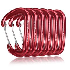 Boundless Voyage Carabiner, High Strength 12kN (1200KG), Compact D-ring, 7075 Aluminum Alloy, Ultralight, for Hammocks, Climbing, Rescue, and Outdoor Activities, Available in 3 Colors (Rdx6) BV1026