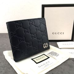 美品 GUCCI 150413 マイクログッチシマ 二つ折り財布 箱付 119 - メルカリ