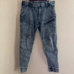 (^w^)b WORKMAN ワークマン PRO CORE プロコア デニムジョガーパンツ ウエストゴム ストレッチ 補強 ボトムス コットン デニム パンツ ジーンズ ジーパン ケミカルウォッシュ風 動きやすい メンズ 3Lサイズ OM12676ONのサムネイル