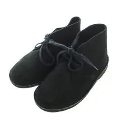 クラークス clarks Originals デザートブーツ ローヒール スエード ワンカラー 8G 16cm 黒 ブラック /BB ■ECE004のサムネイル