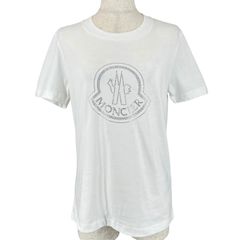 MONCLER モンクレール ラインストーン Tシャツ ホワイト Sサイズ