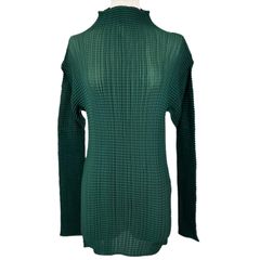 PLEATS PLEASE 長袖 ハイネック トップス グリーン - メルカリ