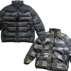 NIKE リバーシブル　ダウンジャケット ブラックグレー XL