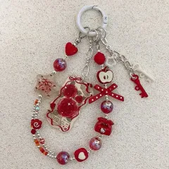 ハンドメイド バラ キーホルダー (価格 IN 下)