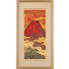 ポール・ギアマン「花・鳥・女」大判 リトグラフ 40号 フランスの画家