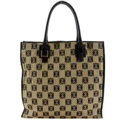 LOEWE】ロエベ アナグラム キャンバス×レザー グレー ユニセックス