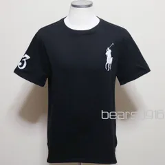 【Boy’sサイズ】 ラルフローレン ビックポニー シングルジャージー 半袖Ｔシャツ 黒 白ポニー Boy’s L 180/100A  極美品 近年モデル