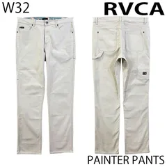 【USED(新古)／W32】RVCA ストレッチ ペインターパンツ アイボリーのサムネイル