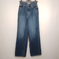 COCO DEAL ココディール ジーンズ オーバーサイズ デニムパンツ ロールアップデニム ストレートパンツ ブルー サイズ1 〇□☆のサムネイル