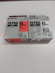 純正品 キングジム テプラPRO 6mm 【赤、白】1個850円のサムネイル