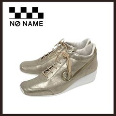 未使用 NO NAME ウェッジソール スニーカー シャンパンゴールド - メルカリ
